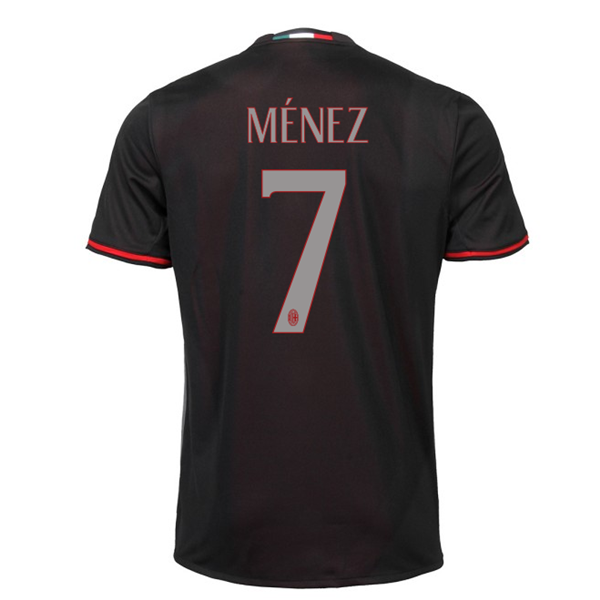 AC Milan Home 2016-17 MÉNEZ 7 Soccer Jersey Shirt